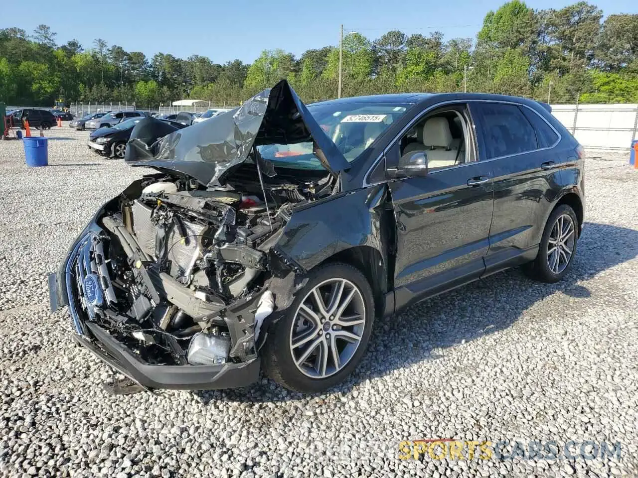 1 fotografías del automóvil dañado 2FMPK4K95NBB14640 FORD EDGE 2022