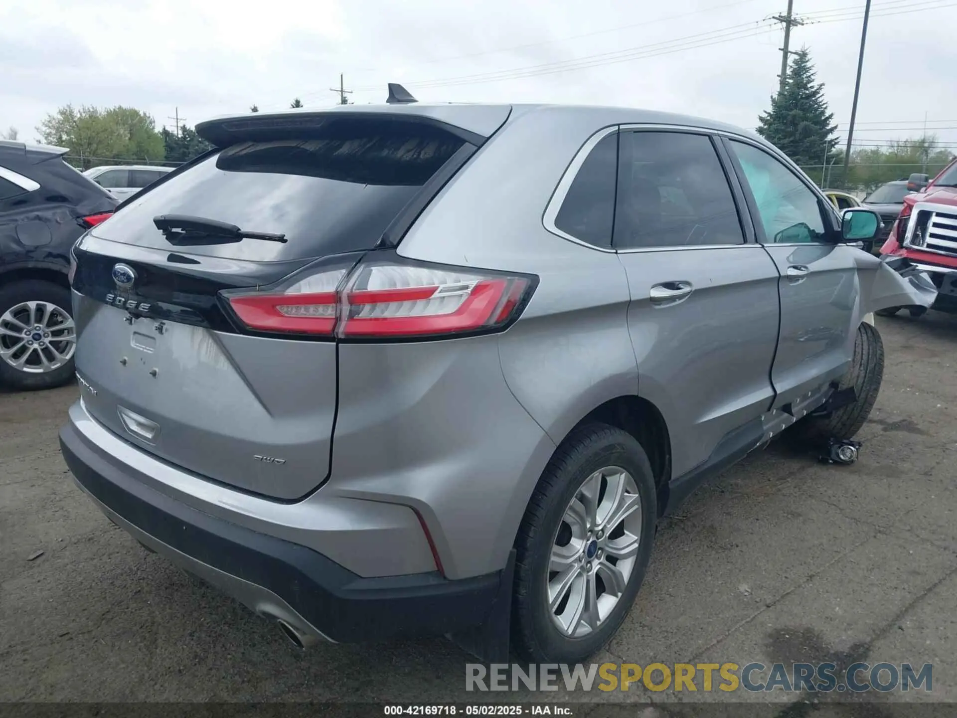 4 fotografías del automóvil dañado 2FMPK4K98NBA00308 FORD EDGE 2022
