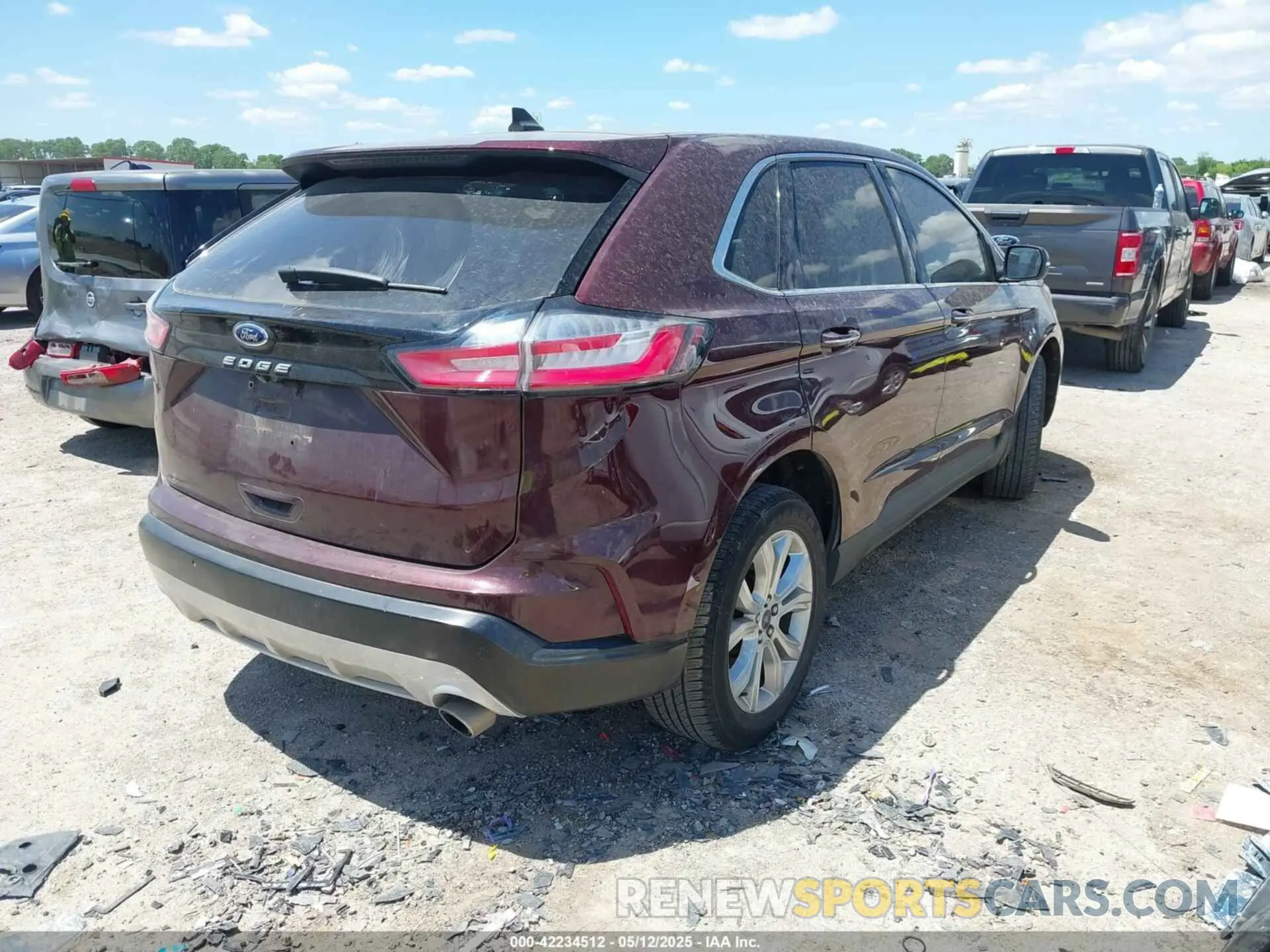 4 fotografías del automóvil dañado 2FMPK4K98NBA31512 FORD EDGE 2022
