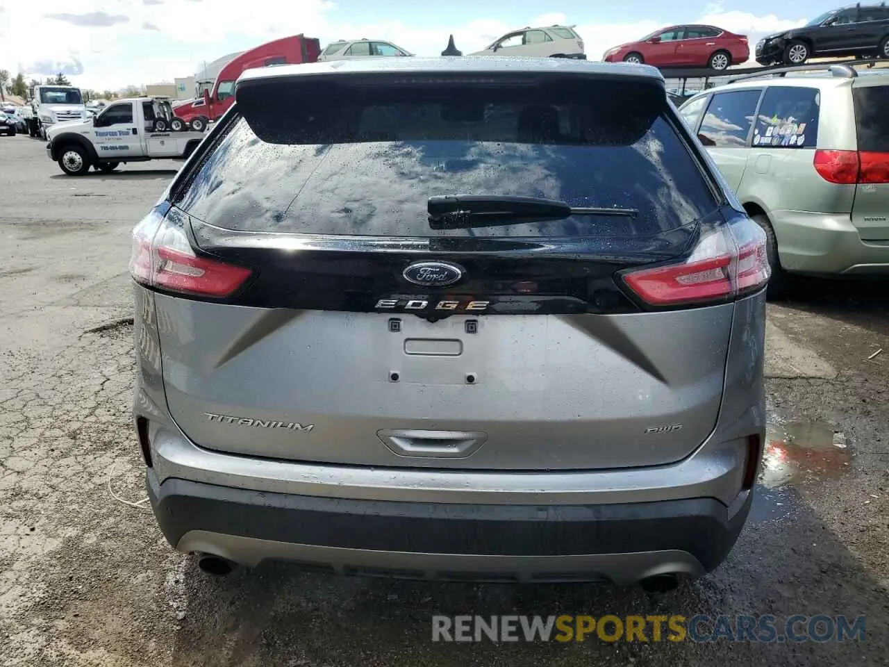 6 fotografías del automóvil dañado 2FMPK4K99NBA35746 FORD EDGE 2022