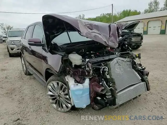 13 fotografías del automóvil dañado 2FMPK4K99NBA62025 FORD EDGE 2022