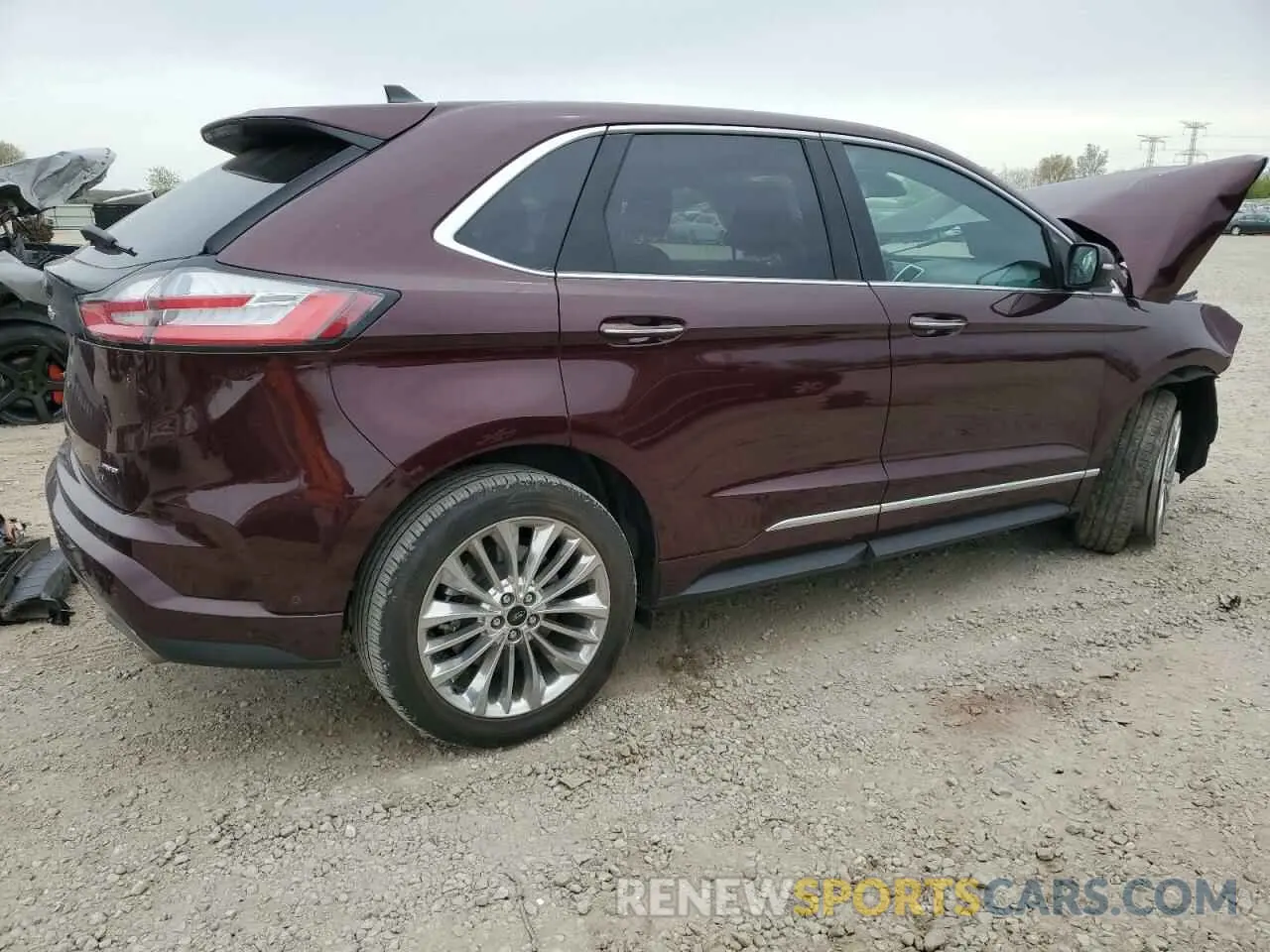 3 fotografías del automóvil dañado 2FMPK4K99NBA62025 FORD EDGE 2022