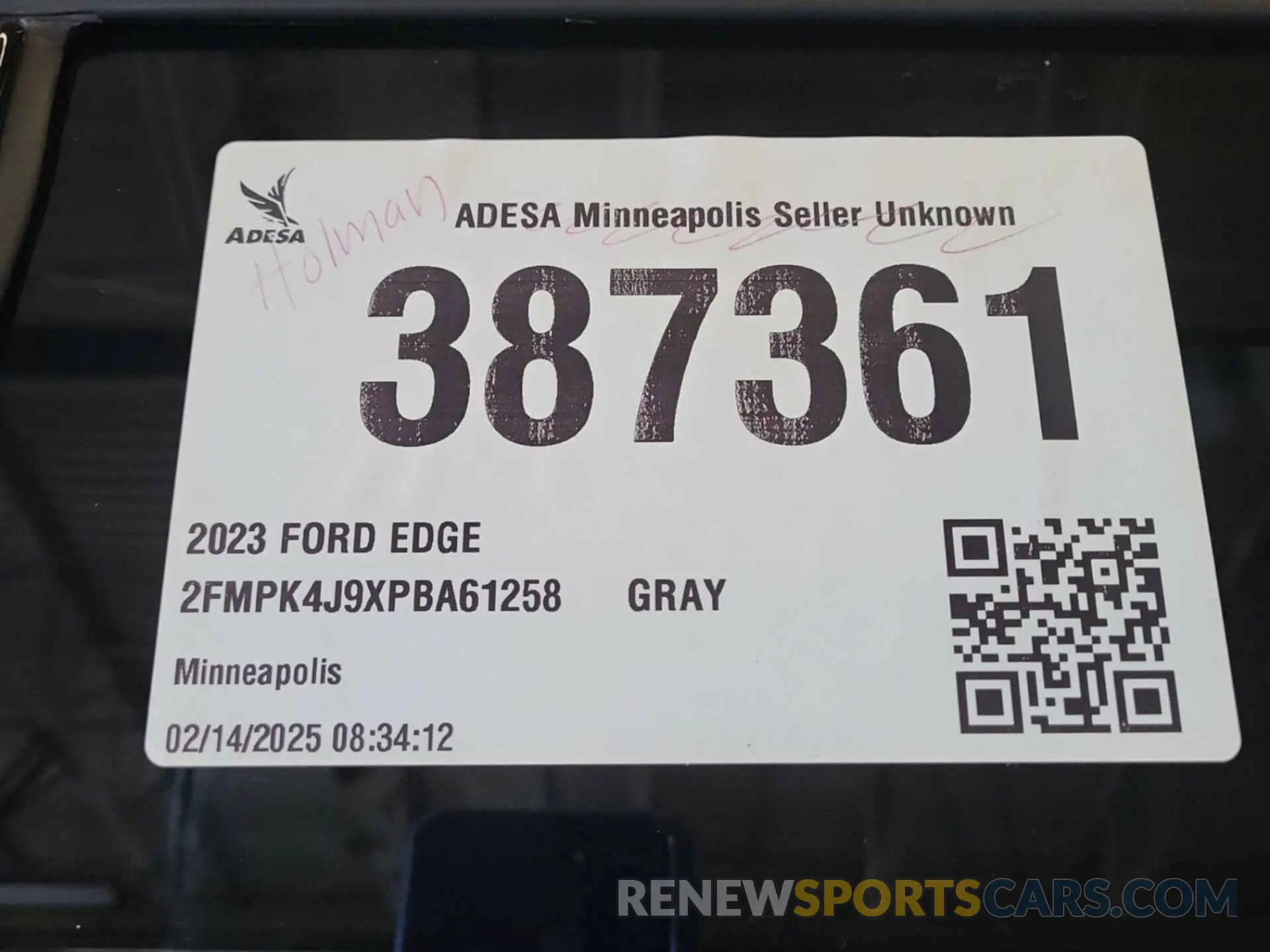 18 fotografías del automóvil dañado 2FMPK4J9XPBA61258 FORD EDGE 2023