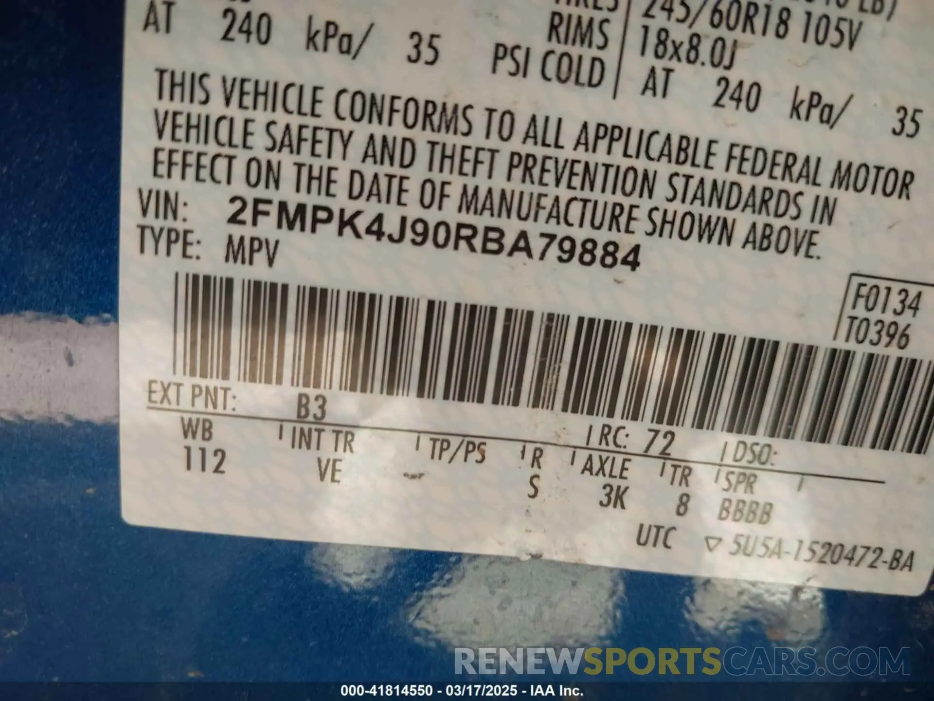 9 fotografías del automóvil dañado 2FMPK4J90RBA79884 FORD EDGE 2024