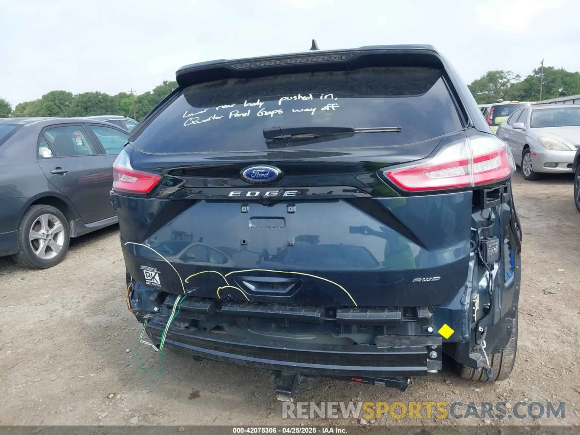 17 fotografías del automóvil dañado 2FMPK4J94RBB10960 FORD EDGE 2024