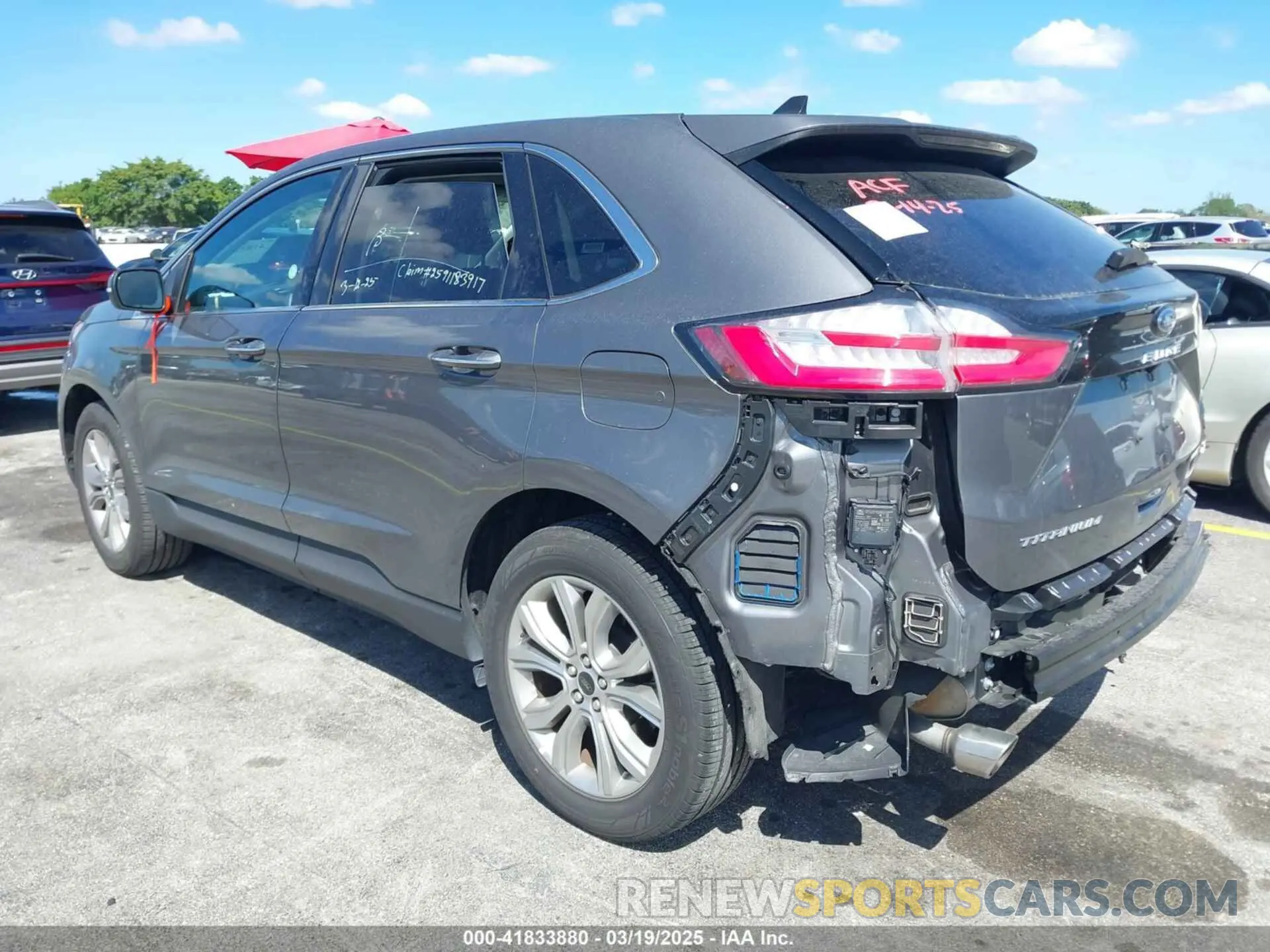 3 fotografías del automóvil dañado 2FMPK4K96RBA89544 FORD EDGE 2024