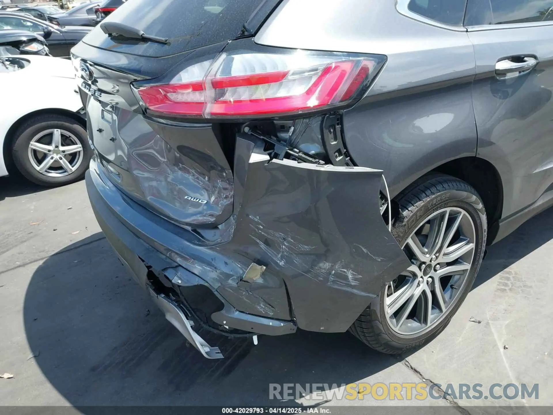 6 fotografías del automóvil dañado 2FMPK4K98RBB09731 FORD EDGE 2024