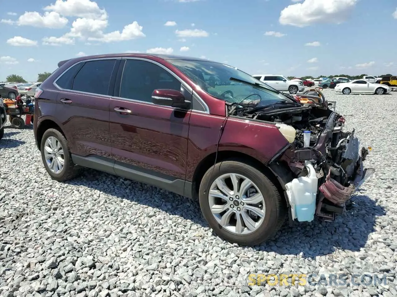 4 fotografías del automóvil dañado 2FMPK4K9XRBA75680 FORD EDGE 2024