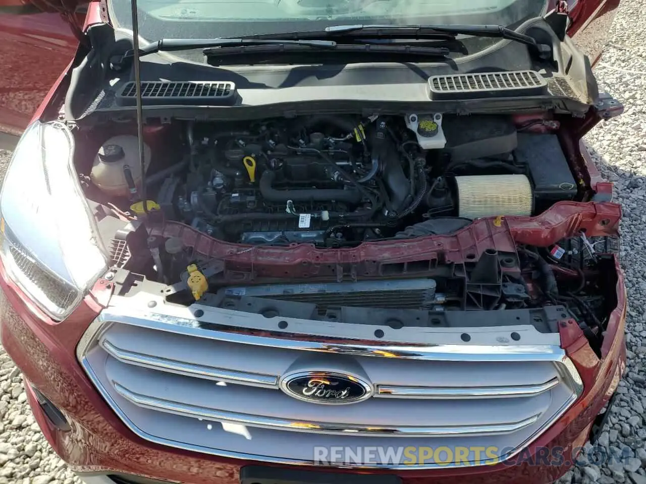 12 fotografías del automóvil dañado 1FMCU0GD8KUC09648 FORD ESCAPE 2019