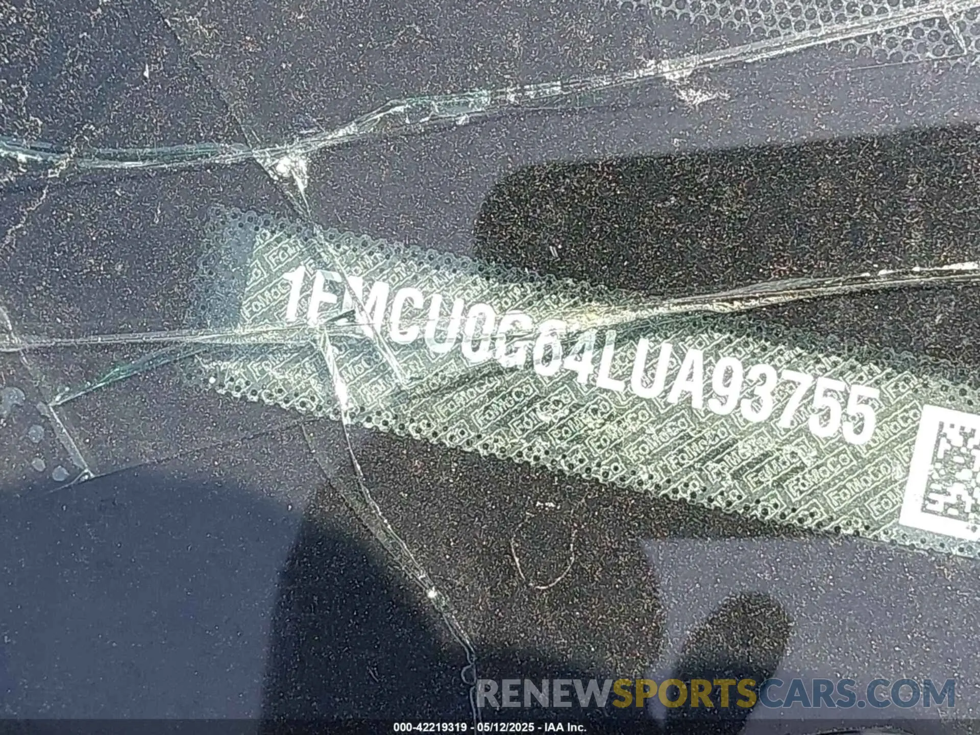 9 fotografías del automóvil dañado 1FMCU0G64LUA93755 FORD ESCAPE 2020