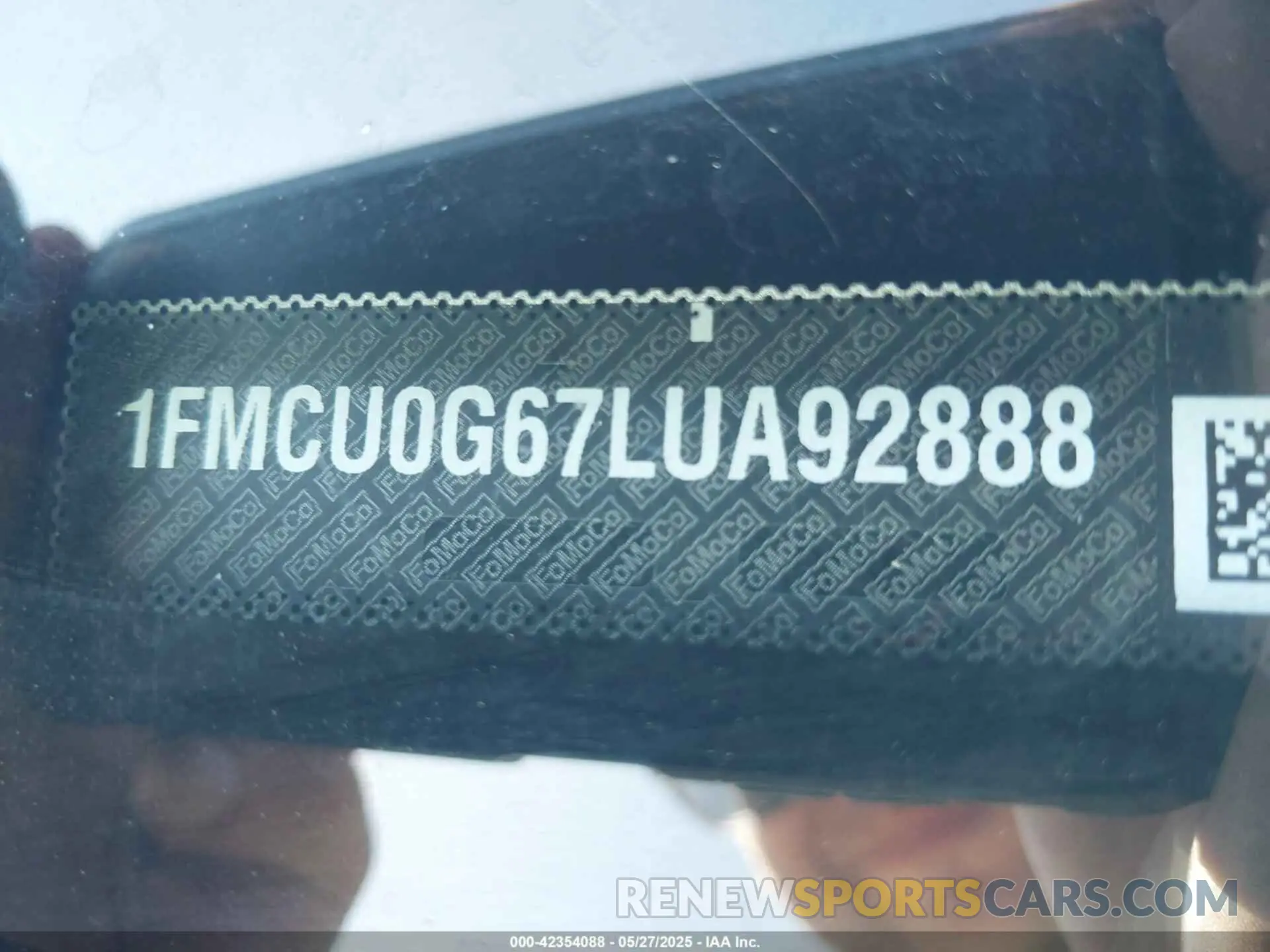 18 fotografías del automóvil dañado 1FMCU0G67LUA92888 FORD ESCAPE 2020