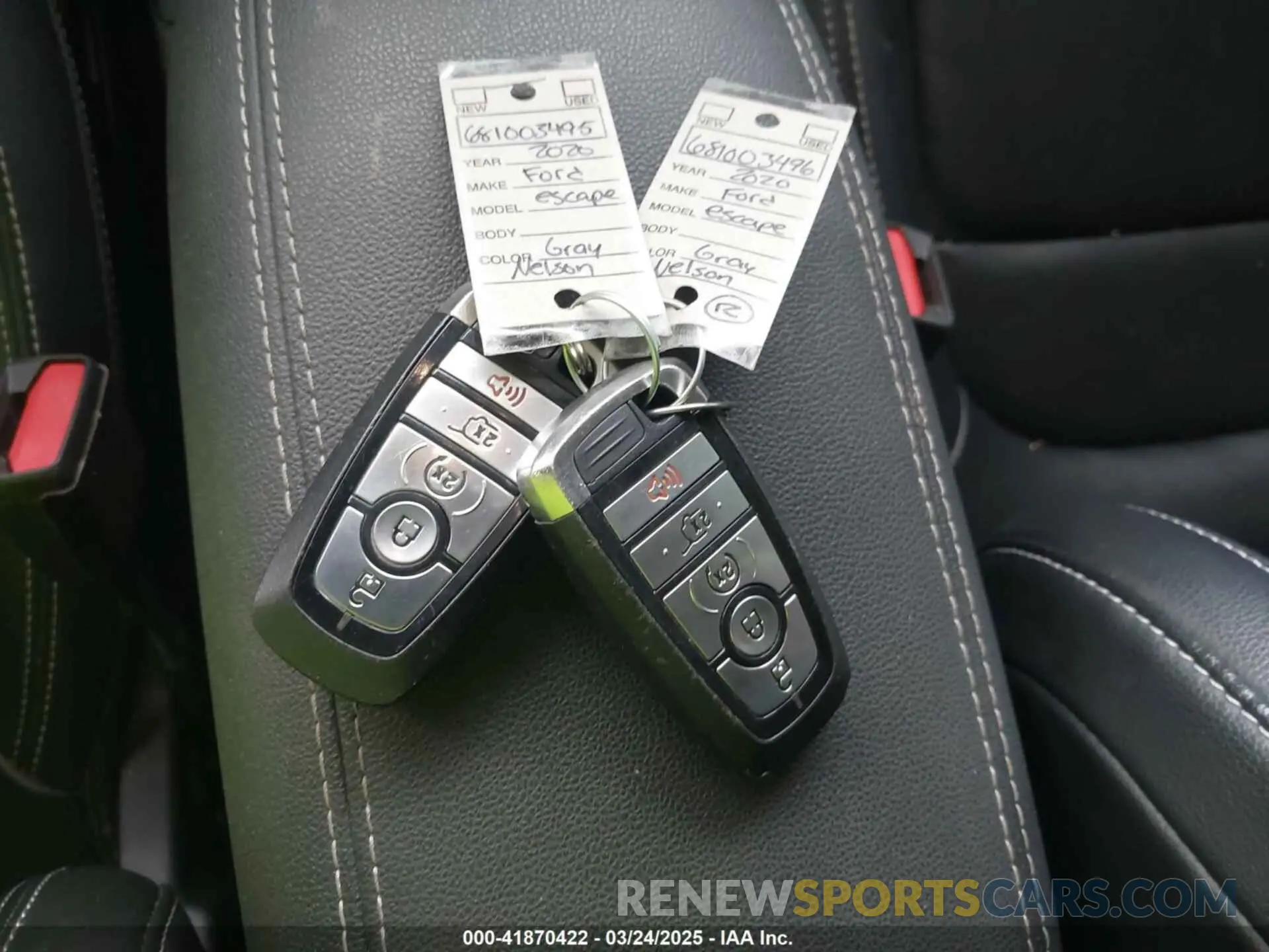11 fotografías del automóvil dañado 1FMCU0H64LUA94404 FORD ESCAPE 2020