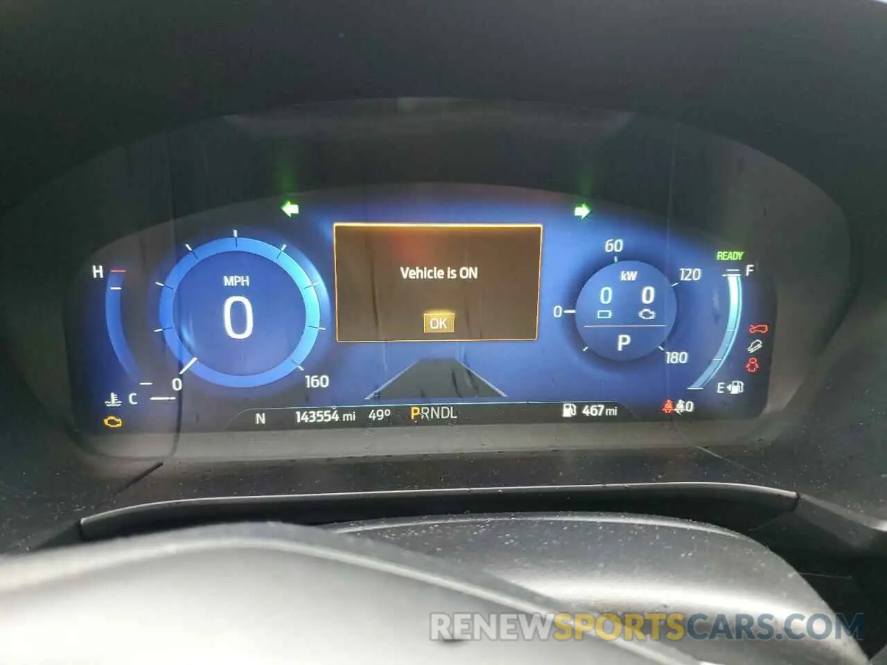 9 fotografías del automóvil dañado 1FMCU9BZ8LUB71282 FORD ESCAPE 2020