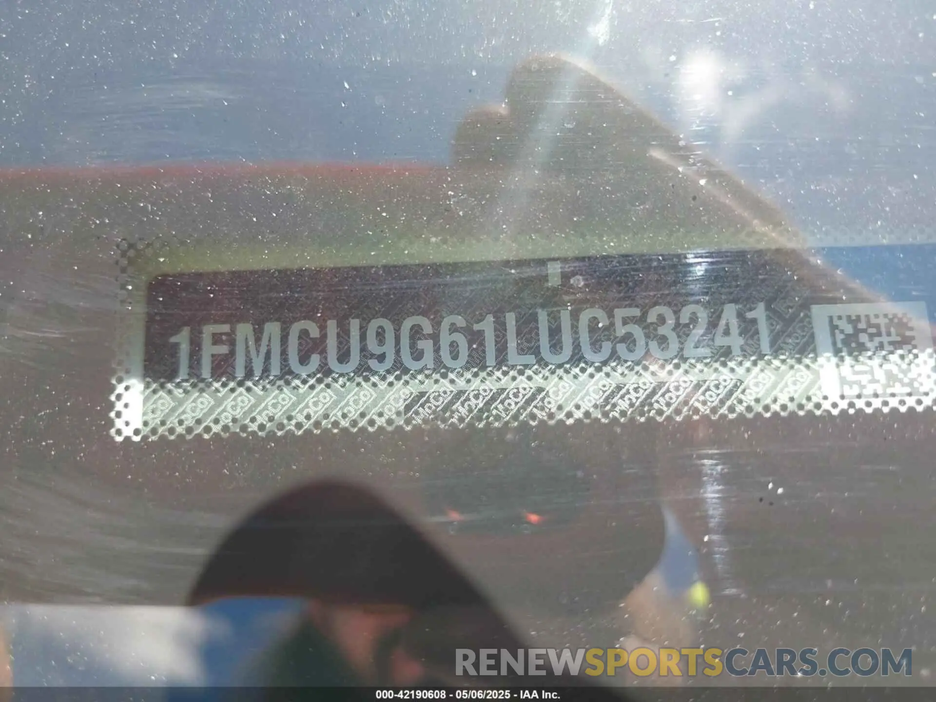 9 fotografías del automóvil dañado 1FMCU9G61LUC53241 FORD ESCAPE 2020