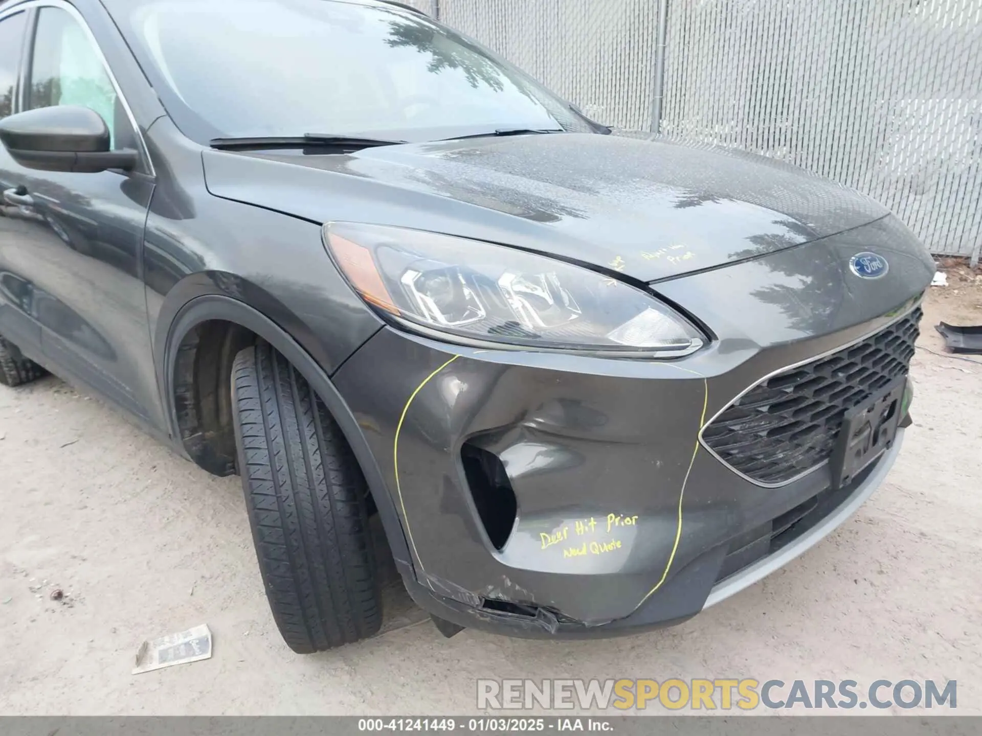 6 fotografías del automóvil dañado 1FMCU9H6XLUA88840 FORD ESCAPE 2020
