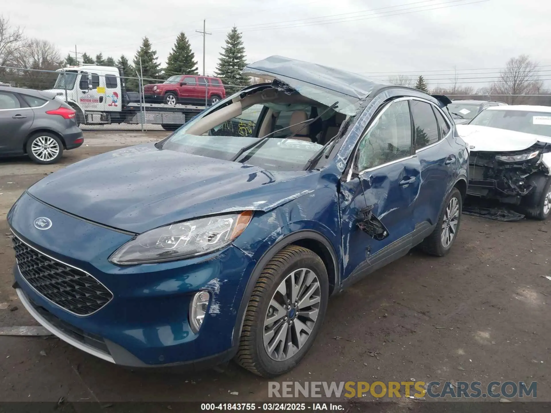 6 fotografías del automóvil dañado 1FMCU9J98LUC00068 FORD ESCAPE 2020