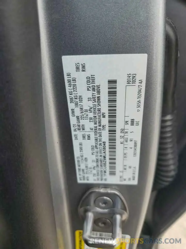 13 fotografías del automóvil dañado 1FMCU0BZ9MUA58048 FORD ESCAPE 2021