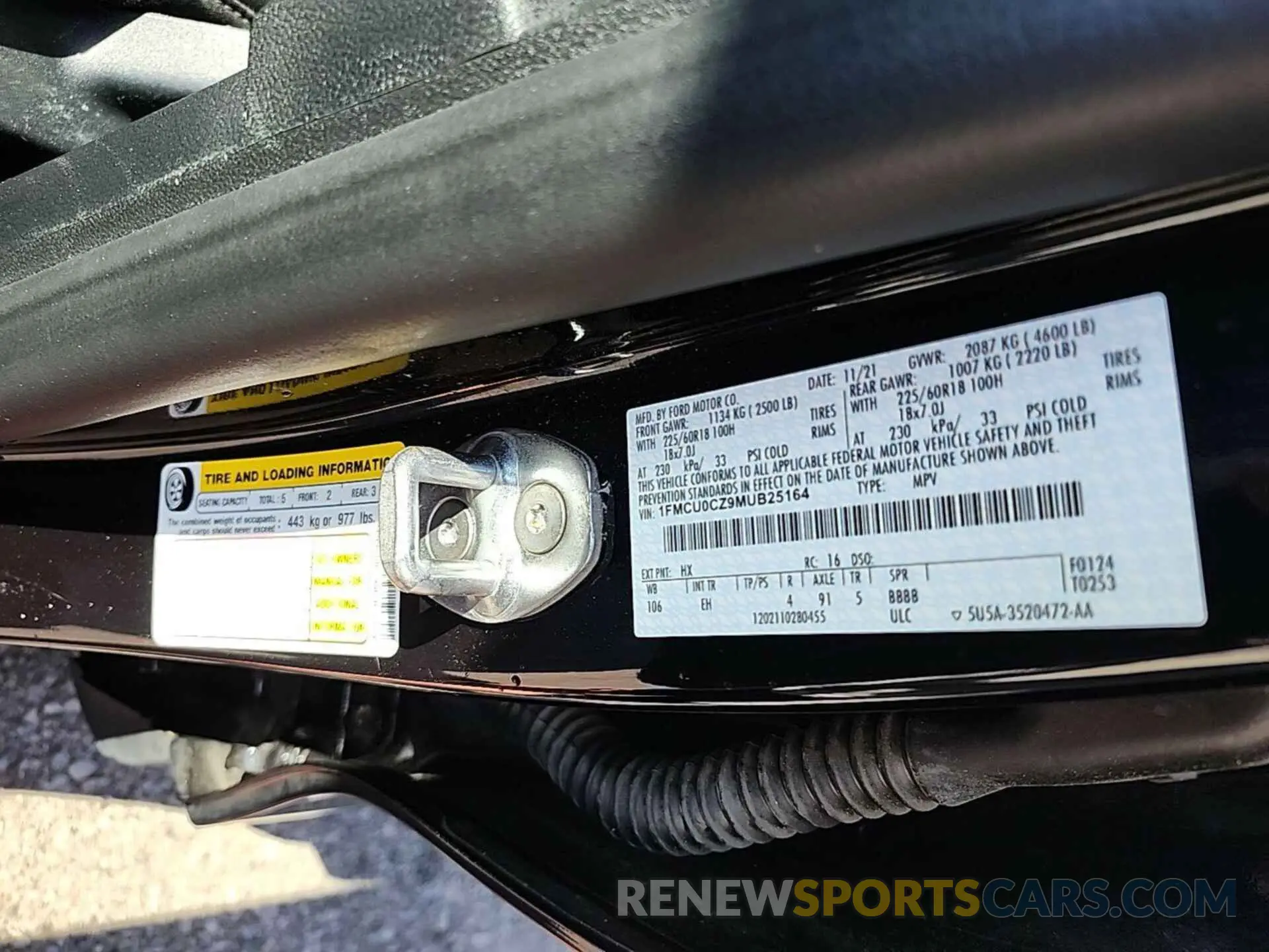 14 fotografías del automóvil dañado 1FMCU0CZ9MUB25164 FORD ESCAPE 2021
