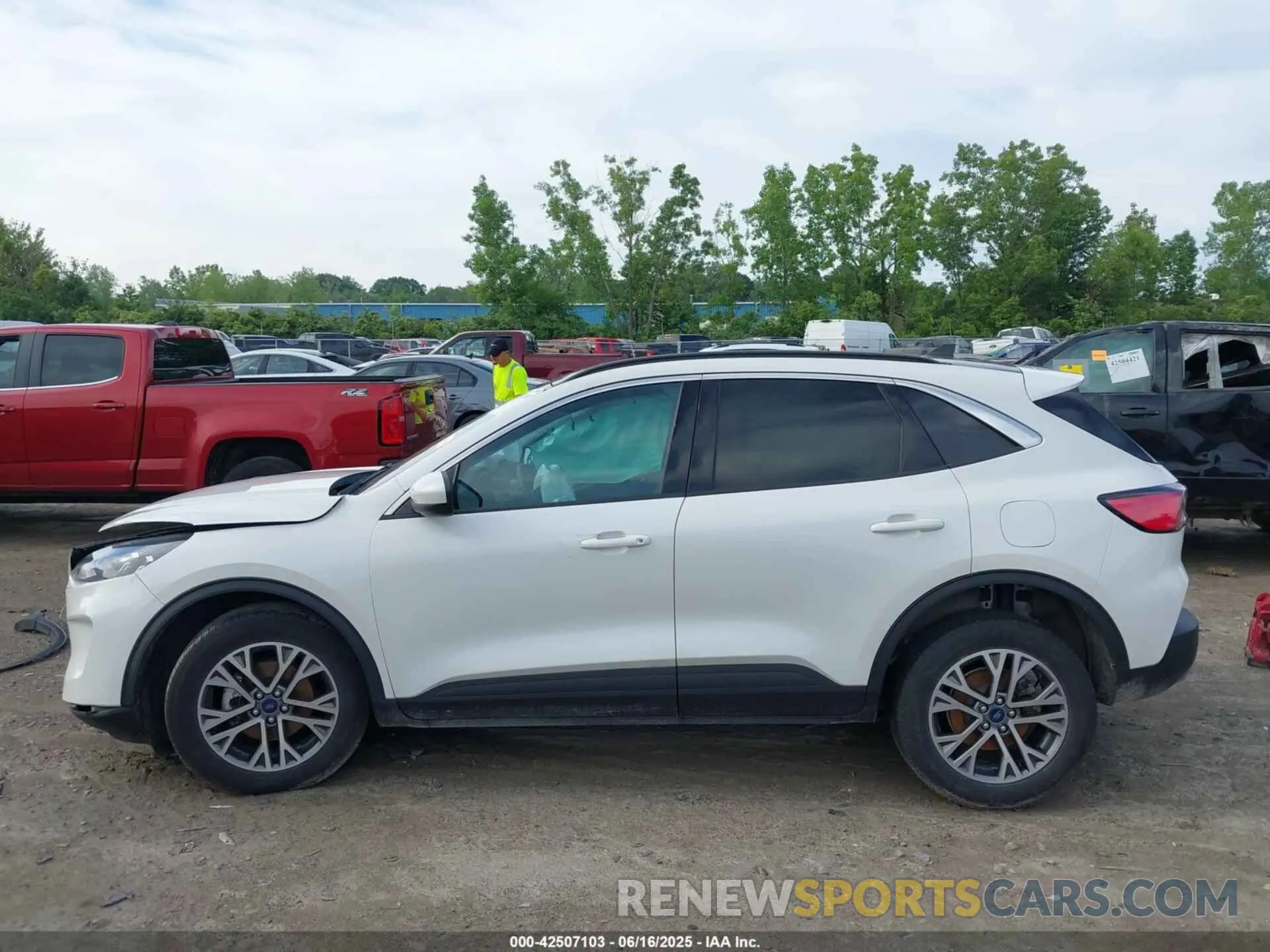 14 fotografías del automóvil dañado 1FMCU9CZ7MUB16676 FORD ESCAPE 2021