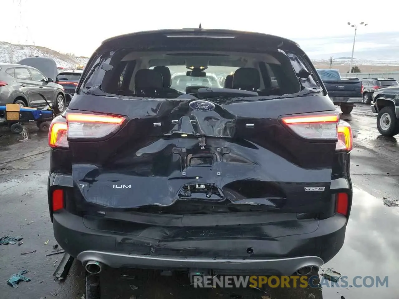 6 fotografías del automóvil dañado 1FMCU9DZ3MUA77020 FORD ESCAPE 2021