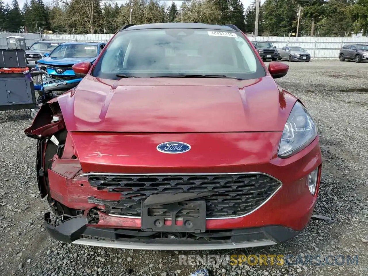 5 fotografías del automóvil dañado 1FMCU9H9XMUA36118 FORD ESCAPE 2021