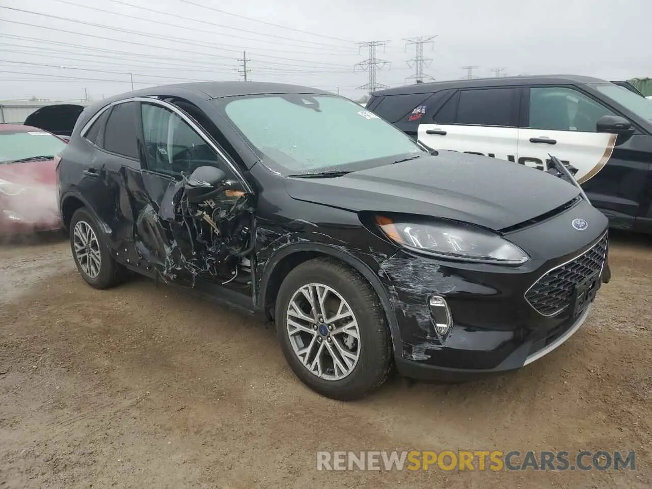 4 fotografías del automóvil dañado 1FMCU9H90NUA75544 FORD ESCAPE 2022