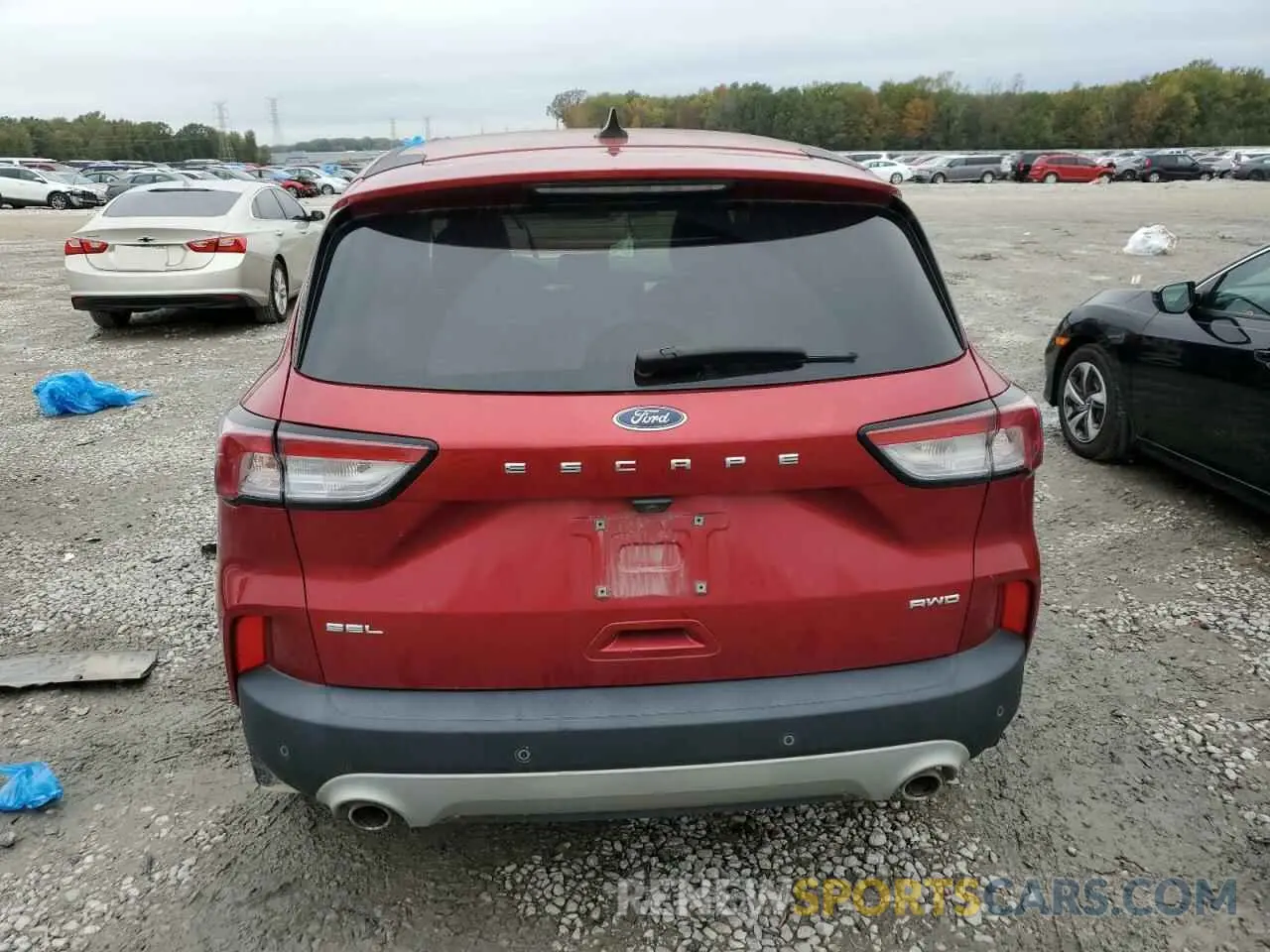 6 fotografías del automóvil dañado 1FMCU9H93NUA25155 FORD ESCAPE 2022