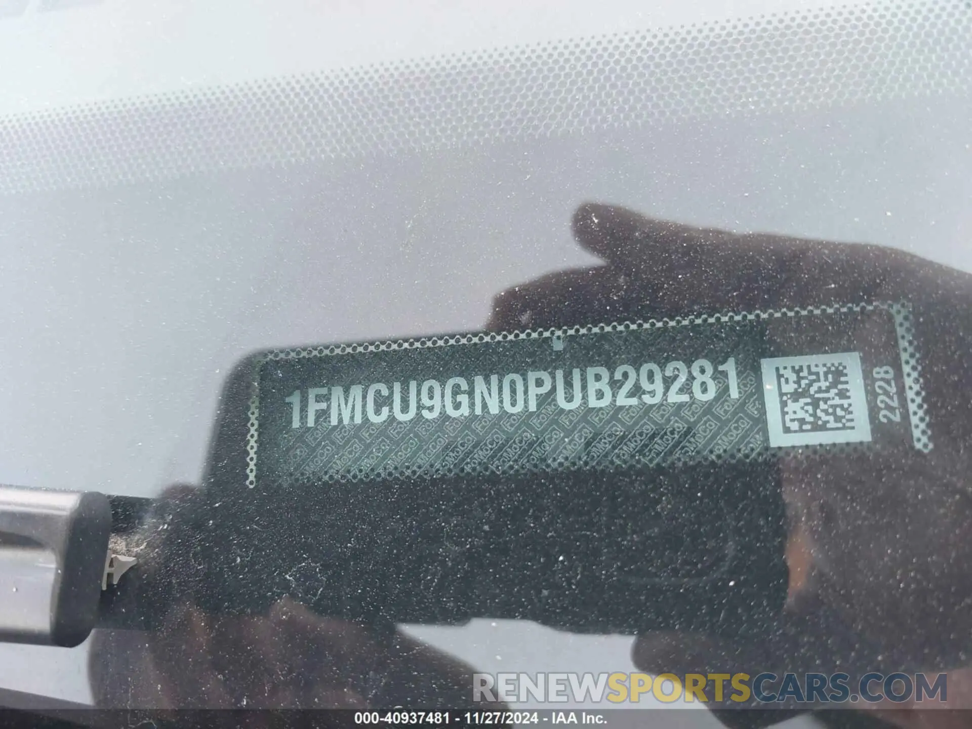 9 fotografías del automóvil dañado 1FMCU9GN0PUB29281 FORD ESCAPE 2023