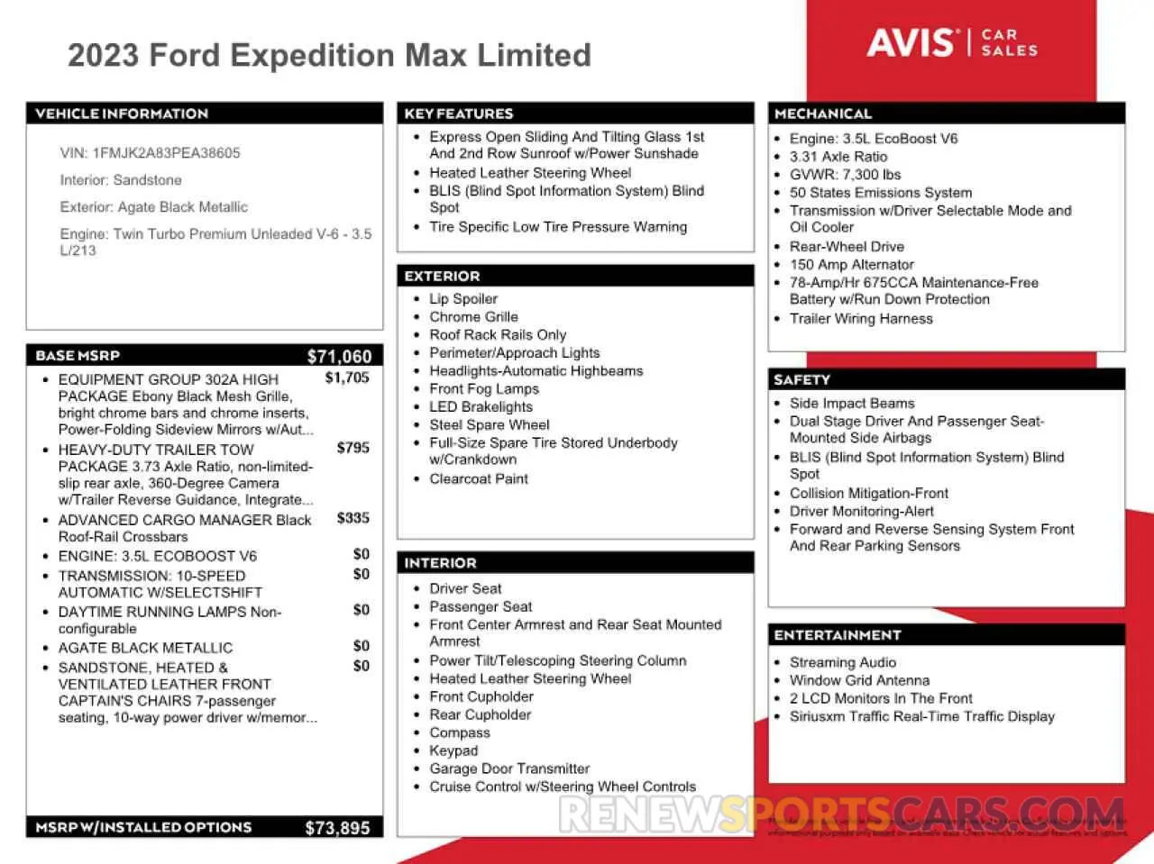 13 fotografías del automóvil dañado 1FMJK2A83PEA38605 FORD EXPEDITION 2023