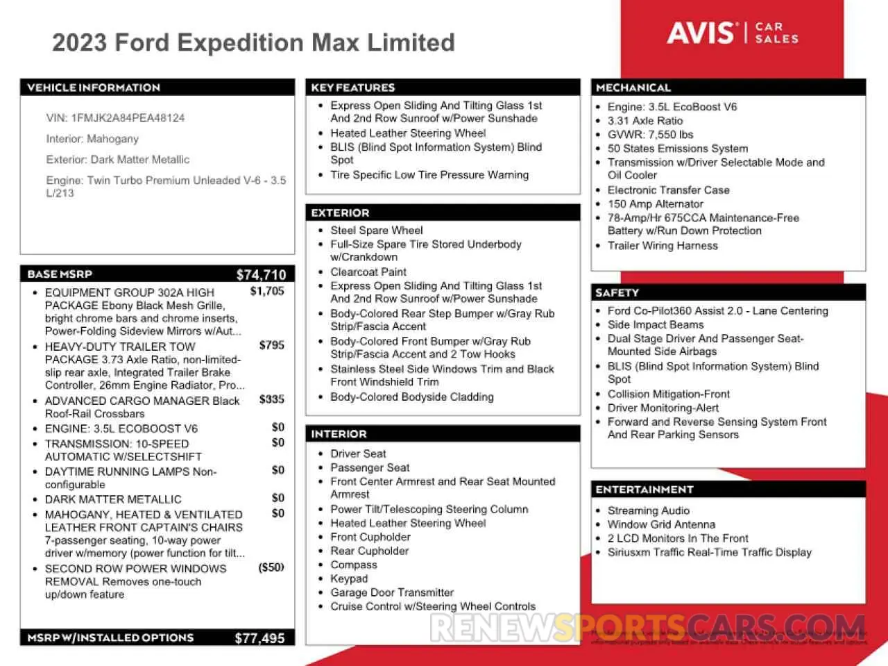 13 fotografías del automóvil dañado 1FMJK2A84PEA48124 FORD EXPEDITION 2023