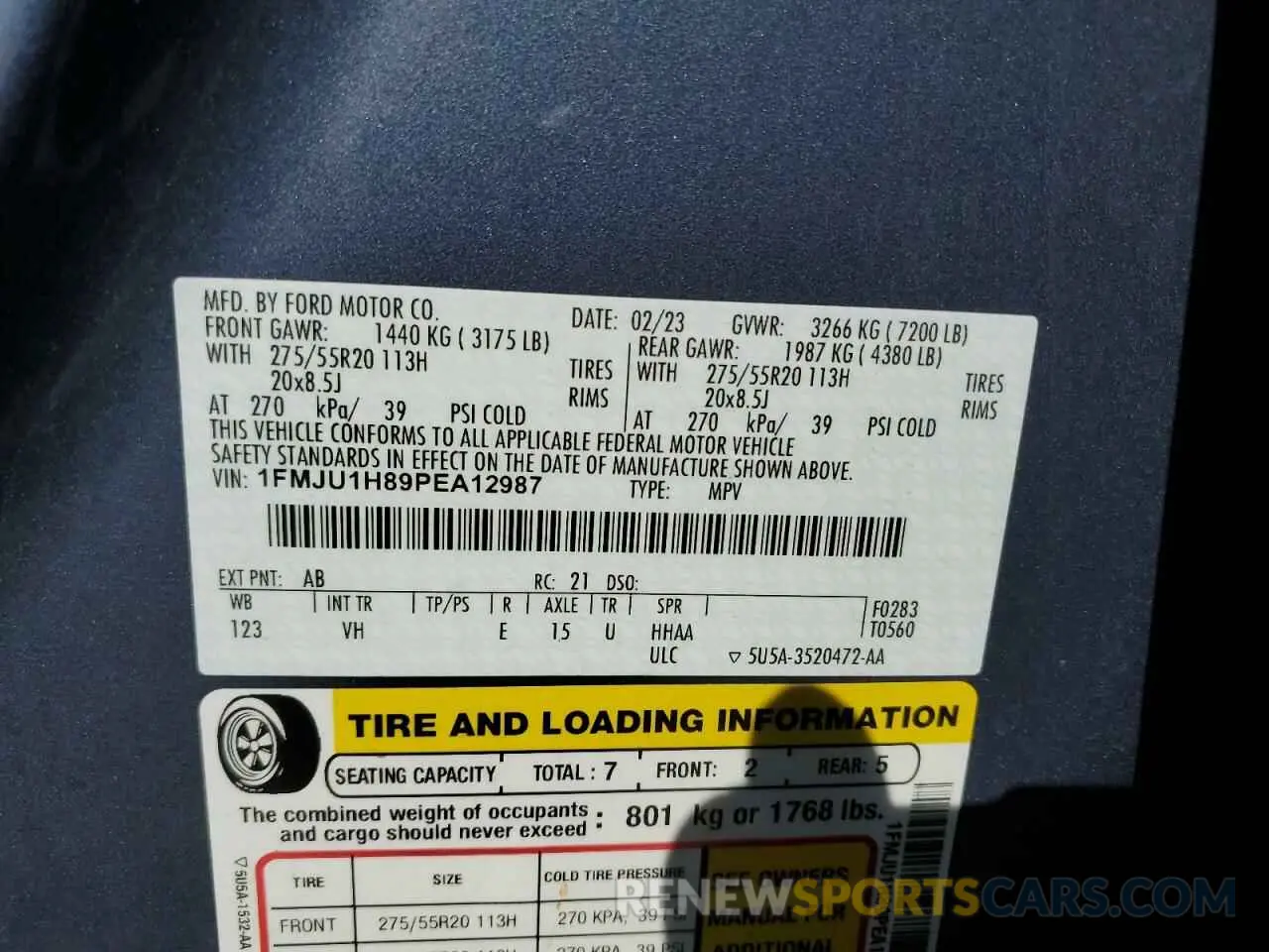 13 fotografías del automóvil dañado 1FMJU1H89PEA12987 FORD EXPEDITION 2023