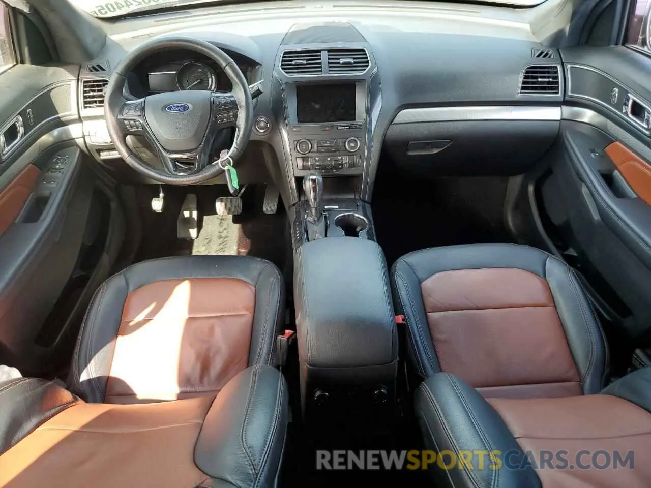 8 fotografías del automóvil dañado 1FM5K7D84KGA85603 FORD EXPLORER 2019