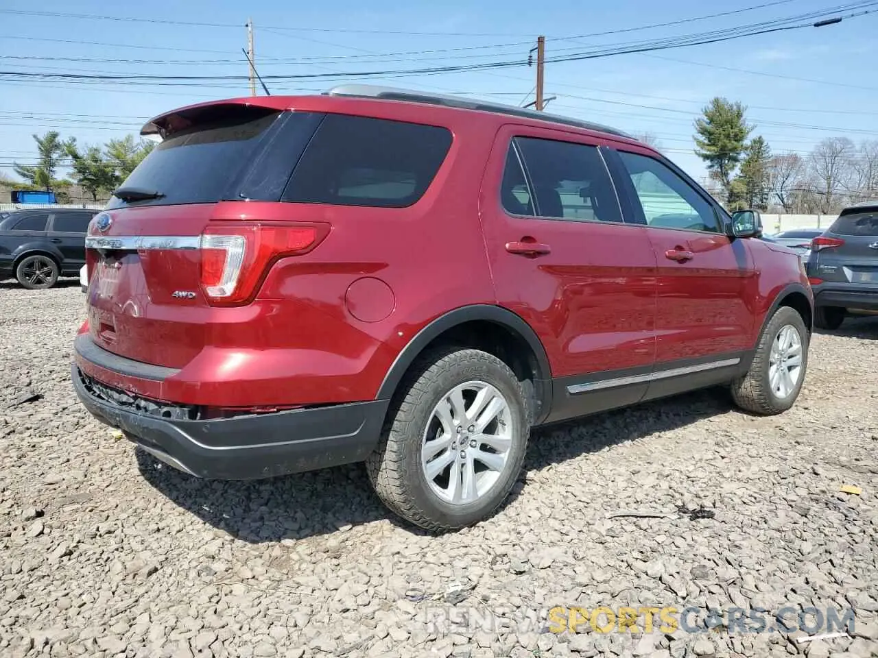 3 fotografías del automóvil dañado 1FM5K8D80KGA82462 FORD EXPLORER 2019
