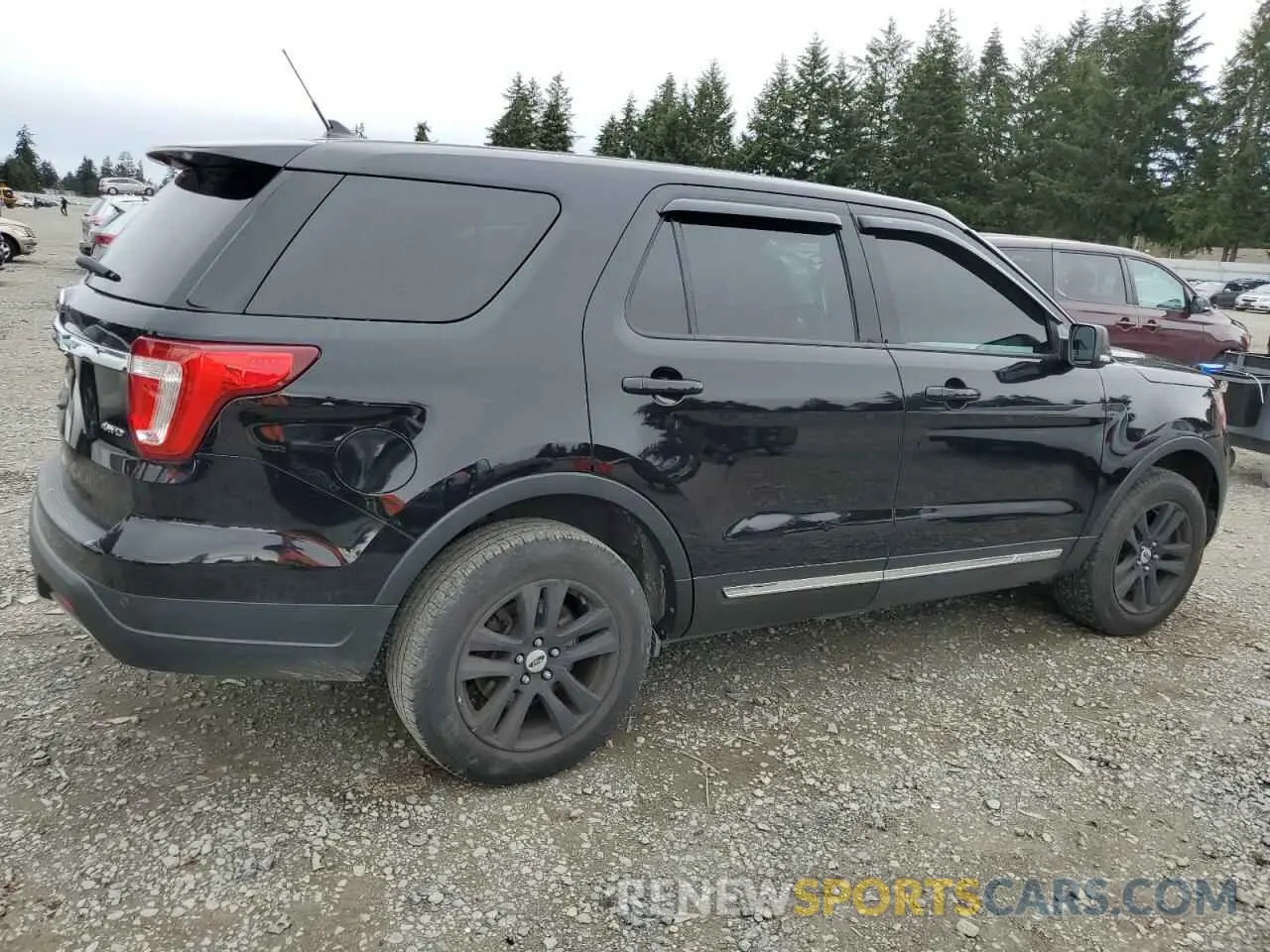 3 fotografías del automóvil dañado 1FM5K8D83KGB10058 FORD EXPLORER 2019