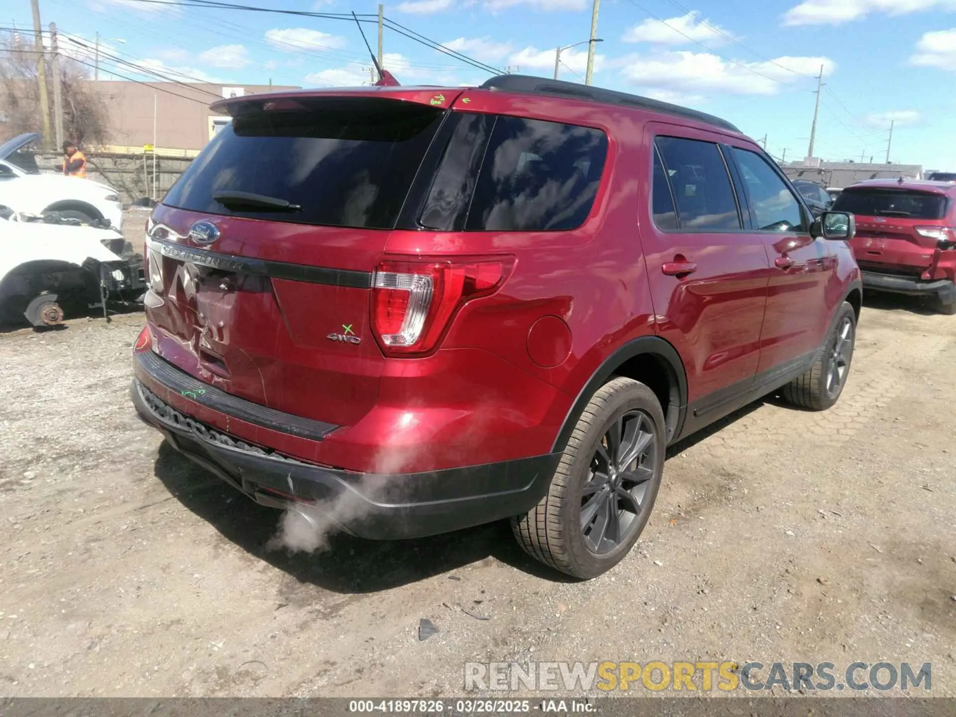 4 fotografías del automóvil dañado 1FM5K8D84KGA39078 FORD EXPLORER 2019