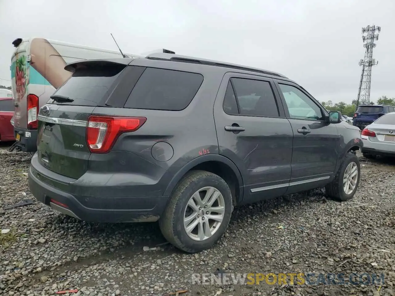 3 fotografías del automóvil dañado 1FM5K8D84KGA99555 FORD EXPLORER 2019