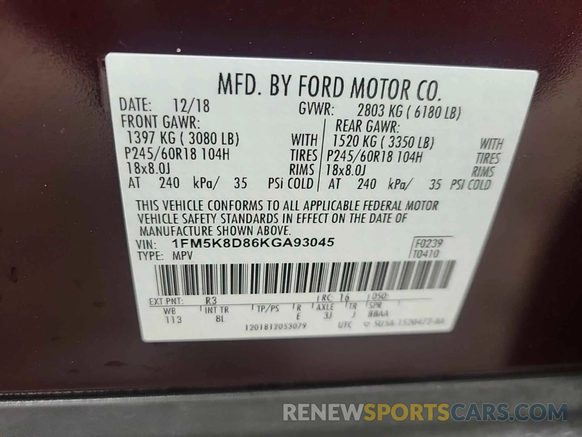 28 fotografías del automóvil dañado 1FM5K8D86KGA93045 FORD EXPLORER 2019
