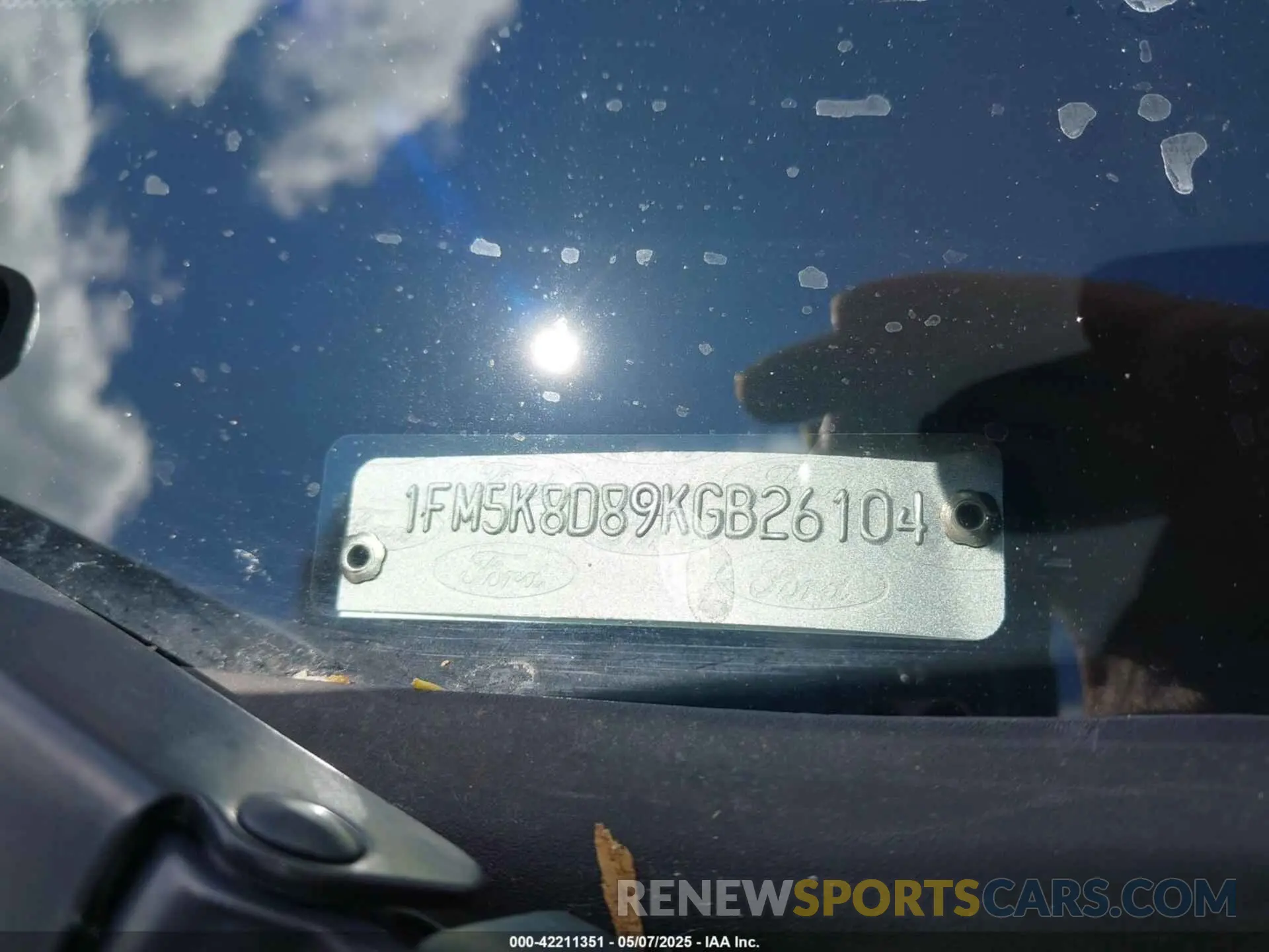 9 fotografías del automóvil dañado 1FM5K8D89KGB26104 FORD EXPLORER 2019