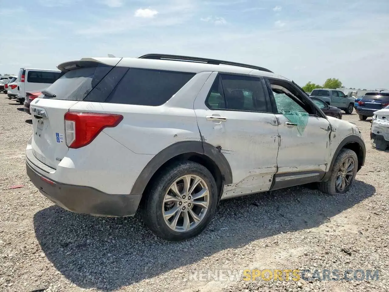 3 fotografías del automóvil dañado 1FMSK8DH7LGA13983 FORD EXPLORER 2020