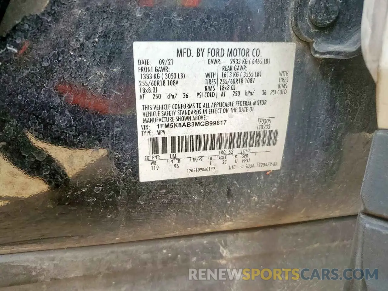 13 fotografías del automóvil dañado 1FM5K8AB3MGB99617 FORD EXPLORER 2021