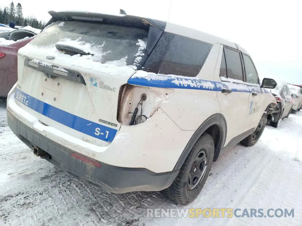 3 fotografías del automóvil dañado 1FM5K8AB6MGA08417 FORD EXPLORER 2021