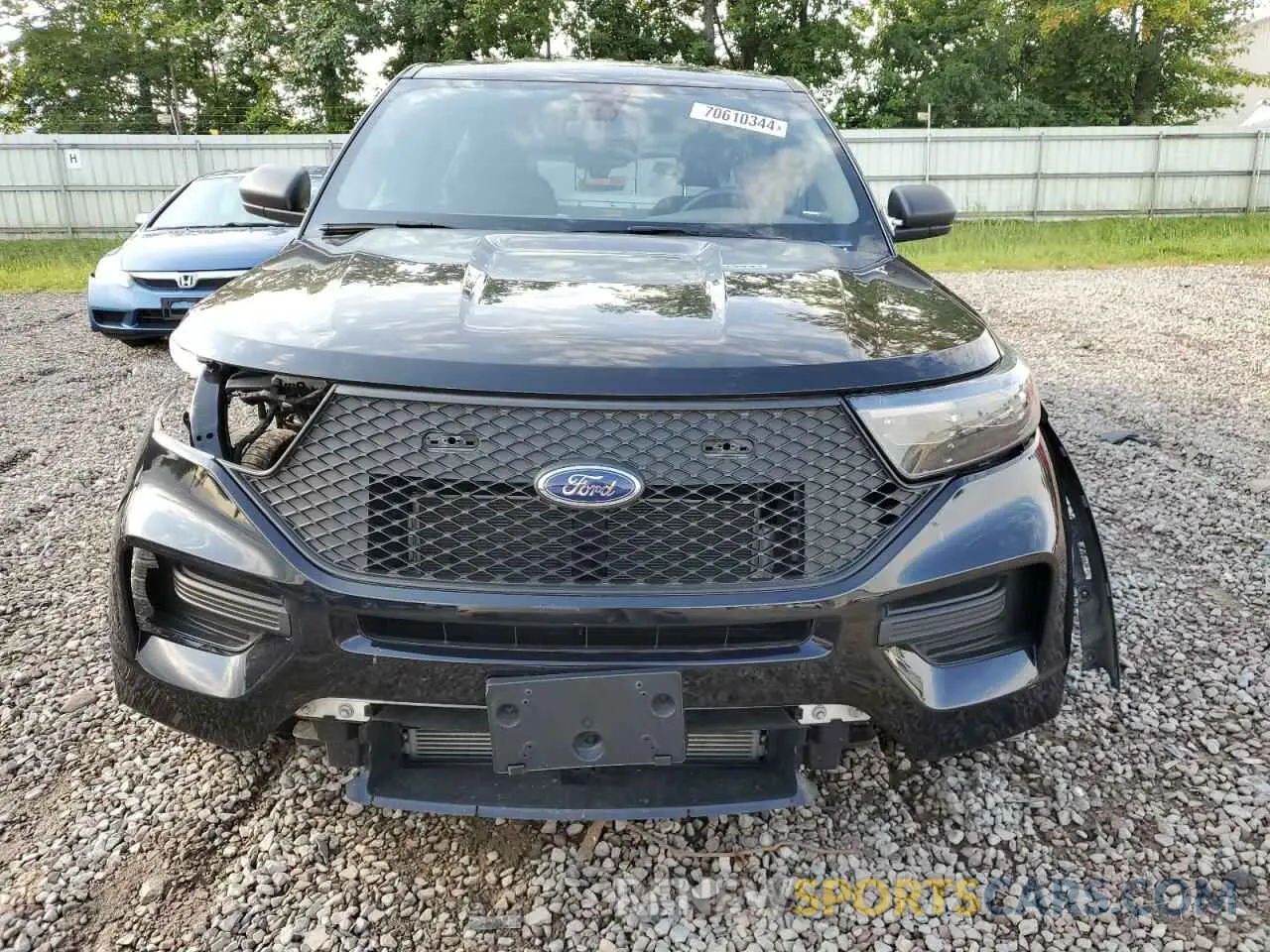 5 fotografías del automóvil dañado 1FM5K8AB9MGC41210 FORD EXPLORER 2021