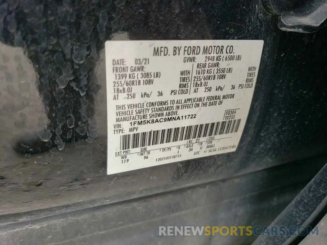 13 fotografías del automóvil dañado 1FM5K8AC9MNA11722 FORD EXPLORER 2021