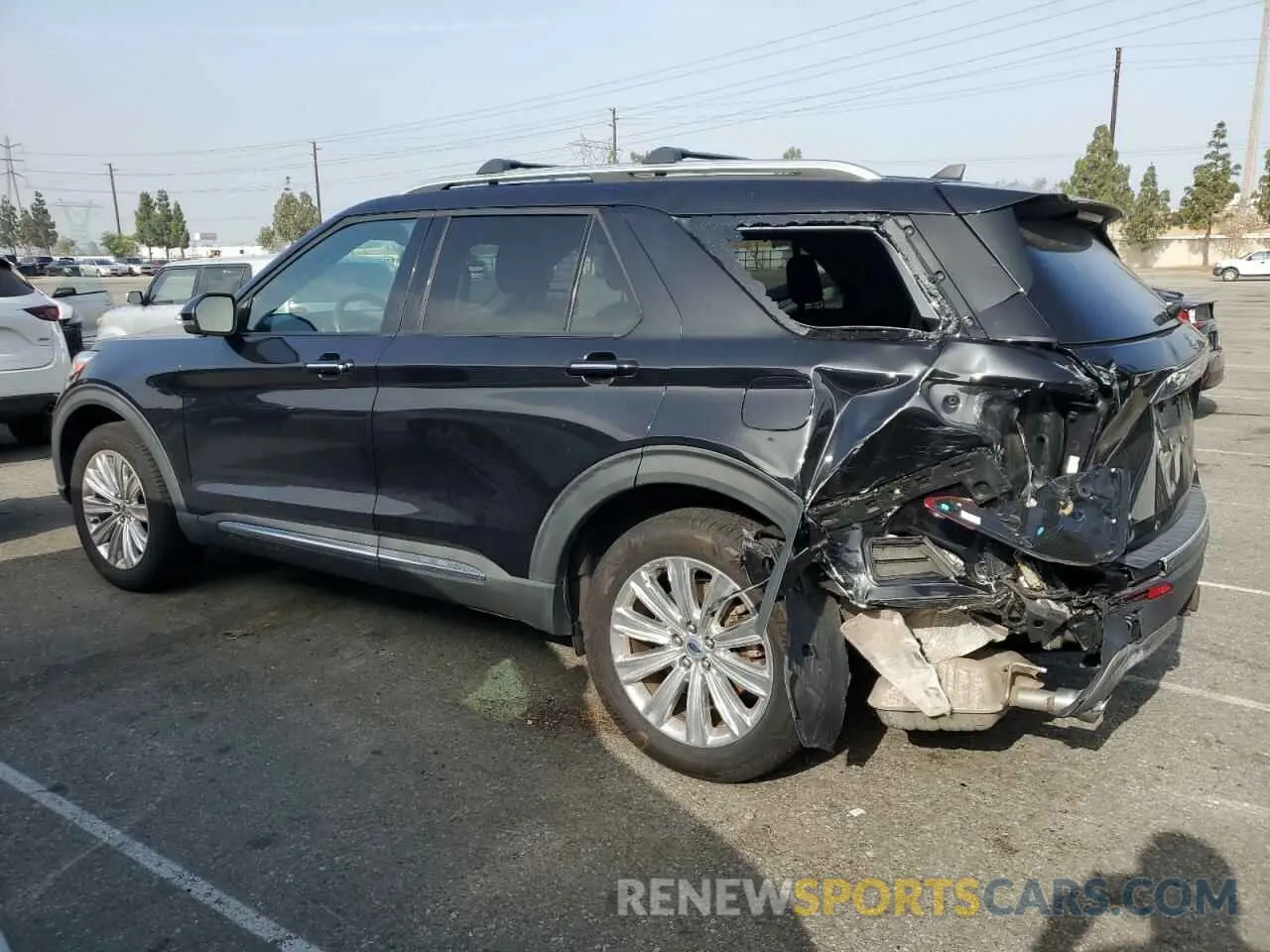 2 fotografías del automóvil dañado 1FM5K8FW0MNA17072 FORD EXPLORER 2021