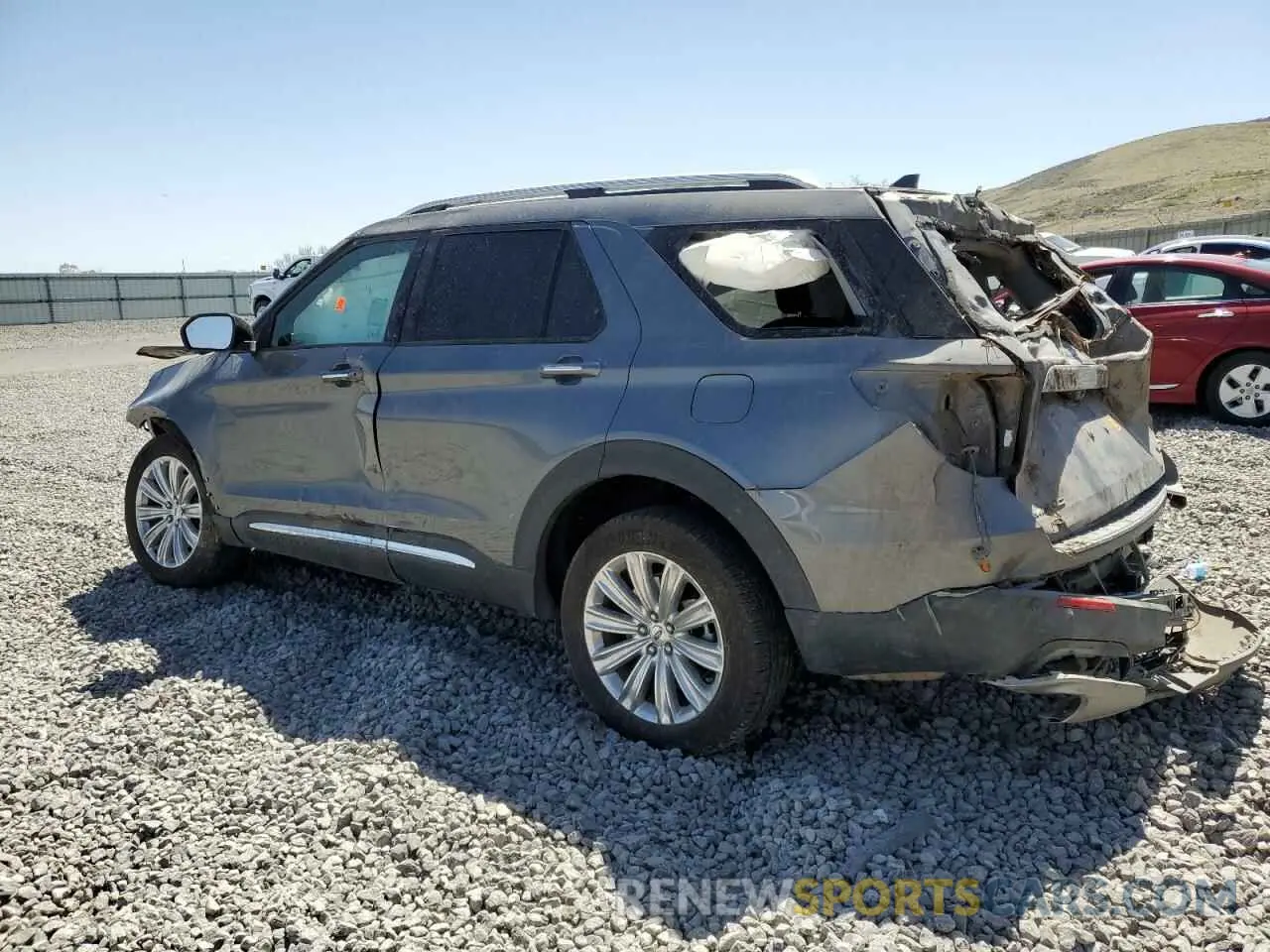 2 fotografías del automóvil dañado 1FM5K8FWXMNA11196 FORD EXPLORER 2021