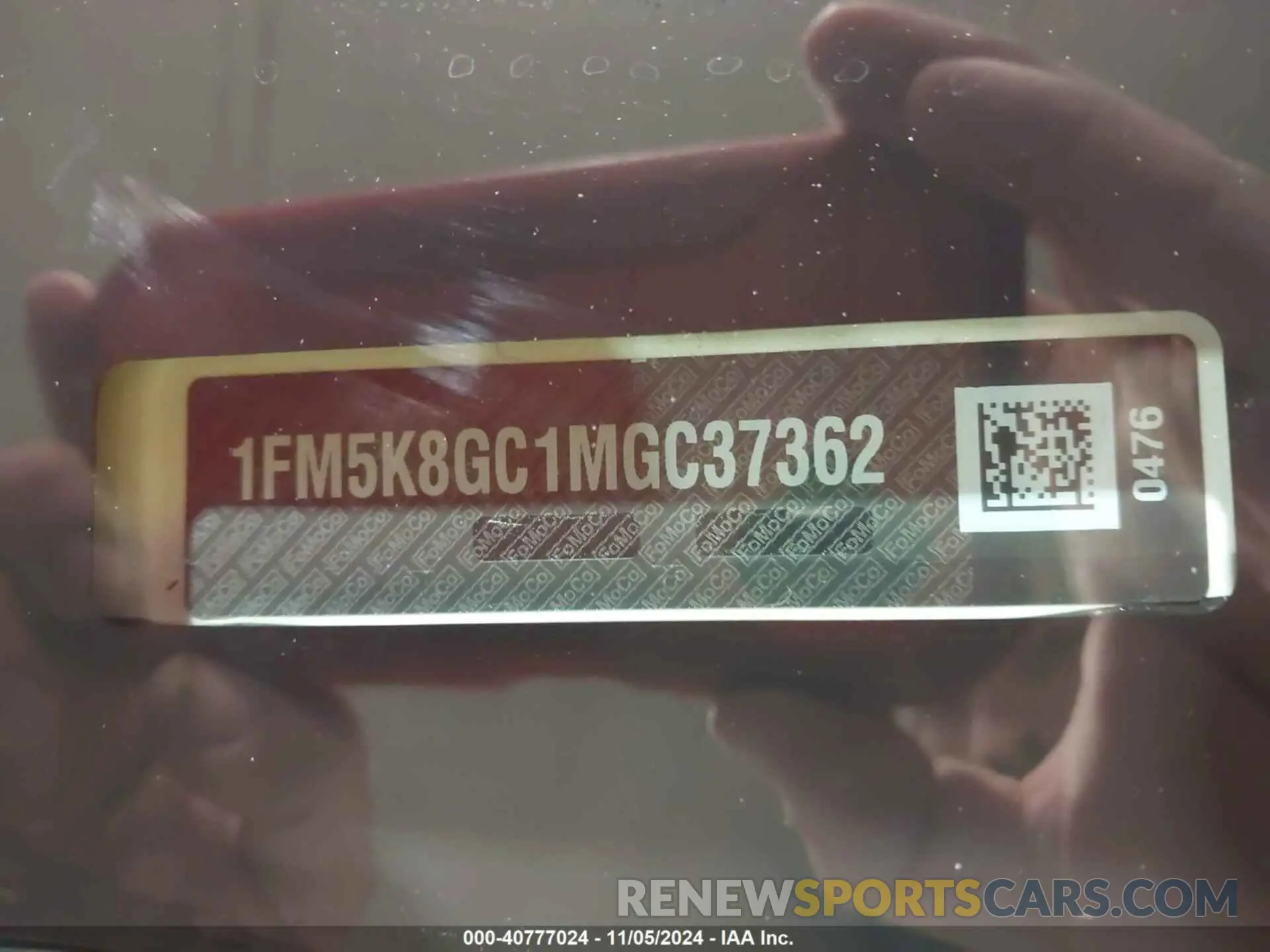 9 fotografías del automóvil dañado 1FM5K8GC1MGC37362 FORD EXPLORER 2021