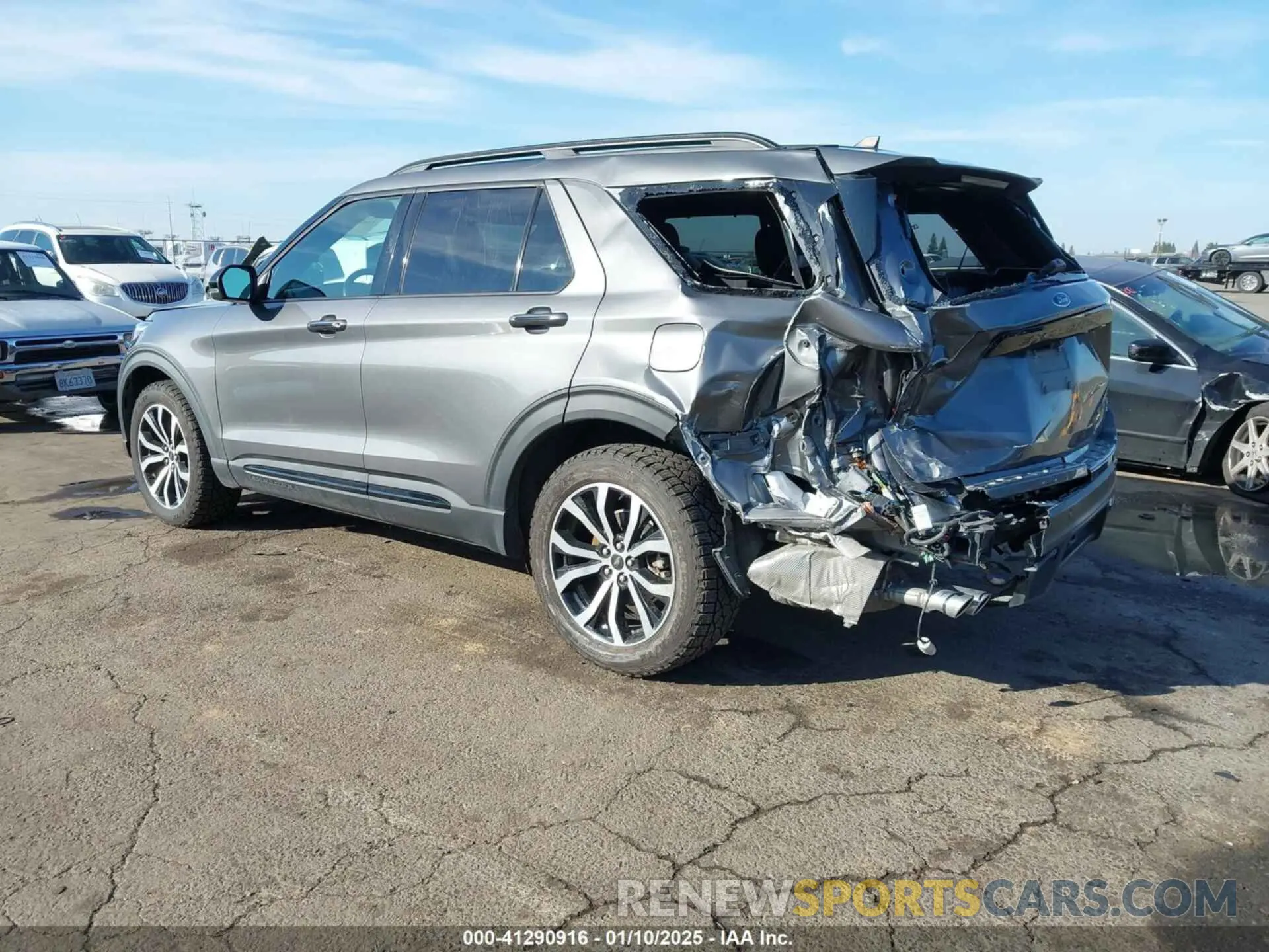 3 fotografías del automóvil dañado 1FM5K8GC5MGA31705 FORD EXPLORER 2021