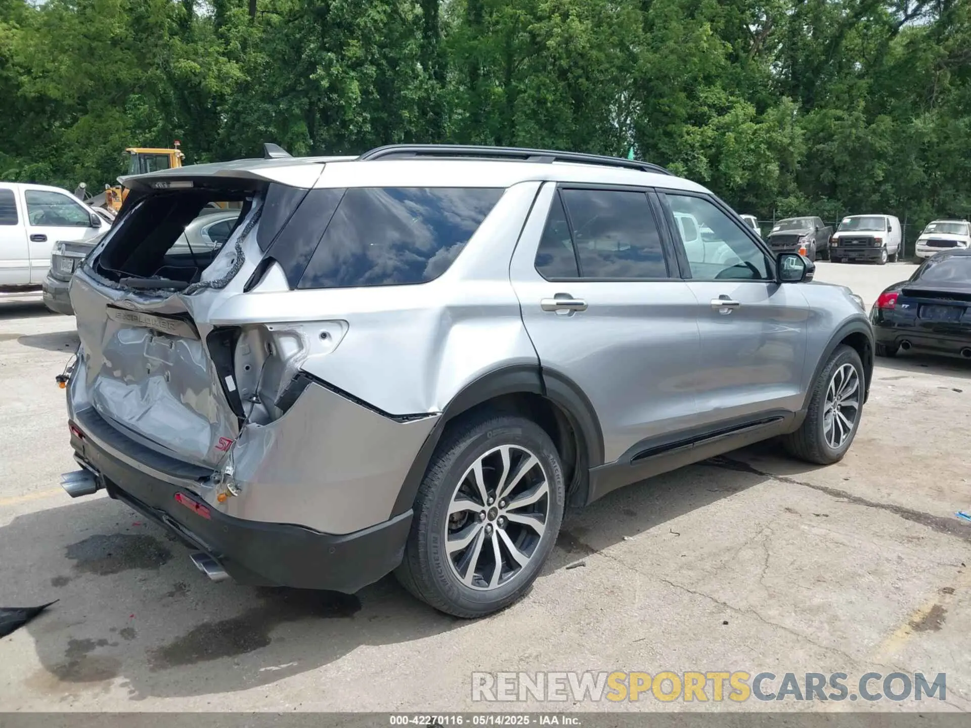 4 fotografías del automóvil dañado 1FM5K8GCXMGA95156 FORD EXPLORER 2021