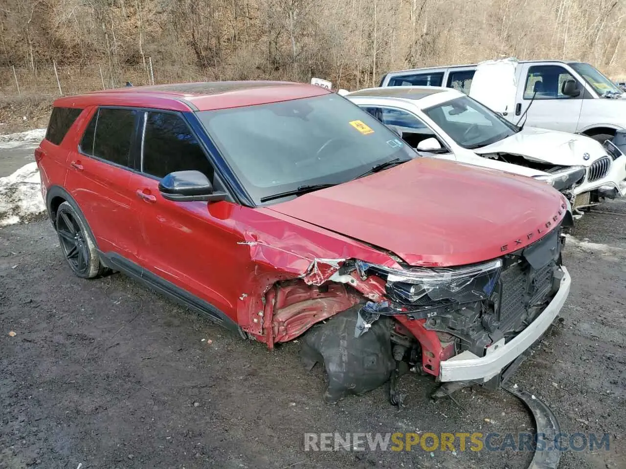 4 fotografías del automóvil dañado 1FM5K8GCXMGB38359 FORD EXPLORER 2021