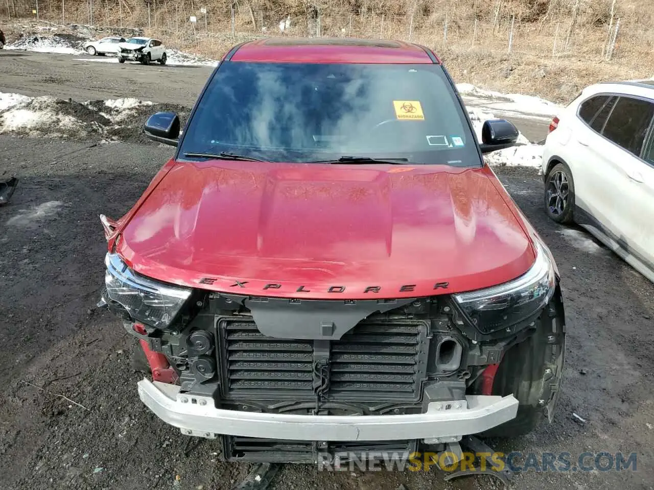 5 fotografías del automóvil dañado 1FM5K8GCXMGB38359 FORD EXPLORER 2021